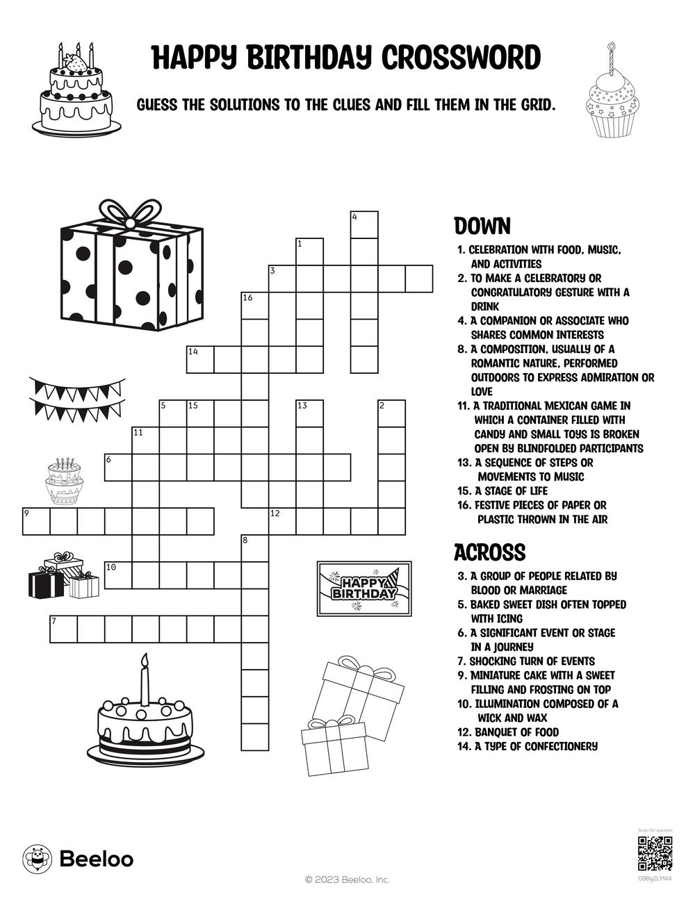 Free Themed Crossword Puzzles Printable Free Themed Crossword Puzzles Printable