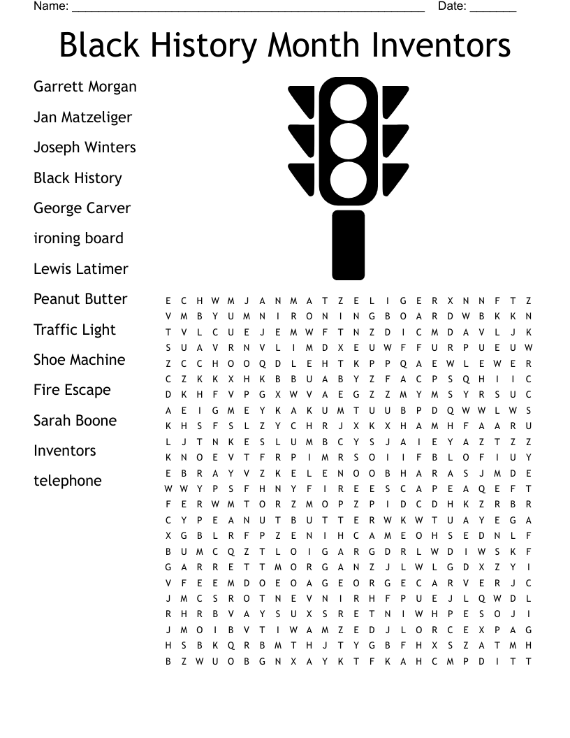 Black History Crossword WordMint
