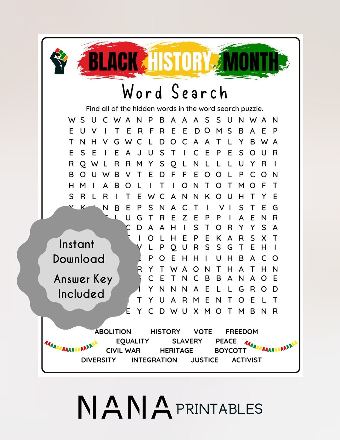 Black History Puzzles Printable Black History Puzzles Printable