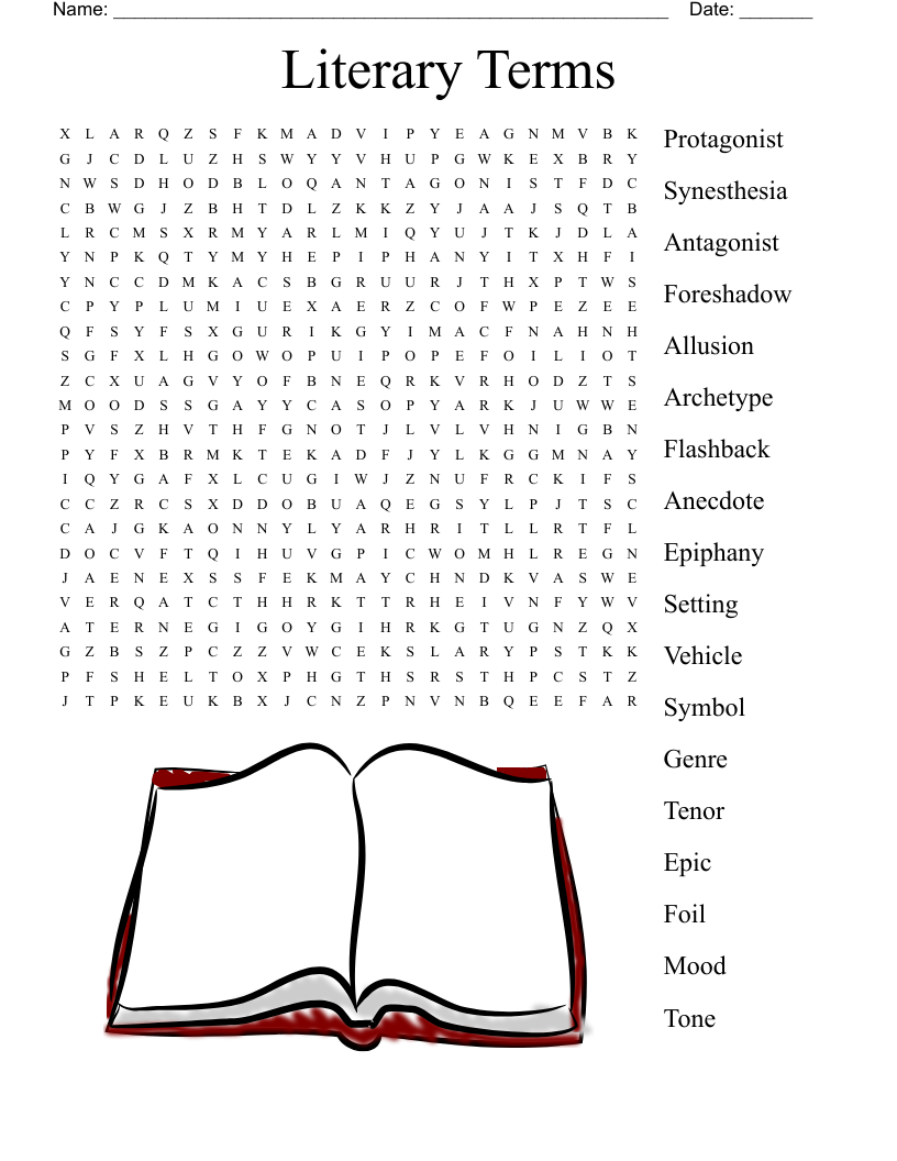 Printable Literature Crossword Puzzles Printable Literature Crossword Puzzles