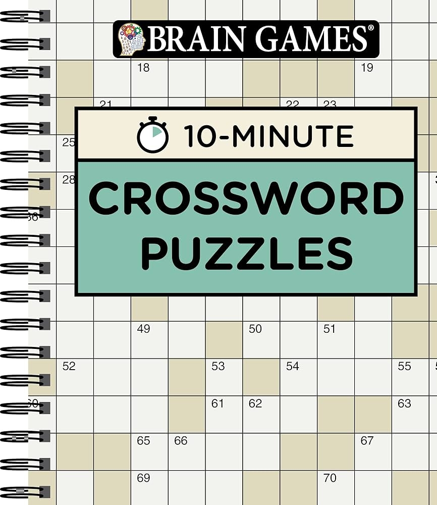 Brain Games 10 Minute Crossword Puzzles 9781680227628 Publications International Ltd Brain Games Books Amazon Brain Games 10 Minute Crossword Puzzles 9781680227628 Publications International Ltd Brain Games Books Amazon