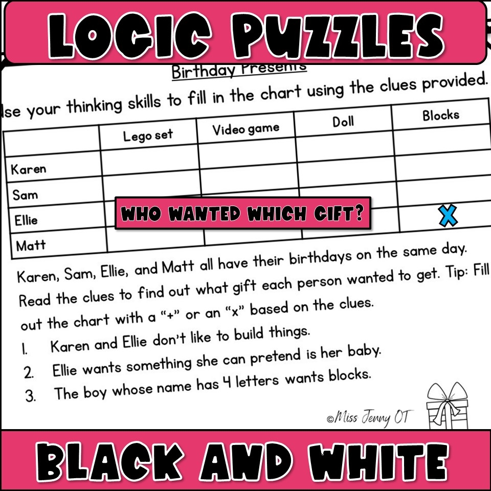 Brain Teasers For Kids Logic Puzzles Miss Jenny OT Brain Teasers For Kids Logic Puzzles Miss Jenny OT
