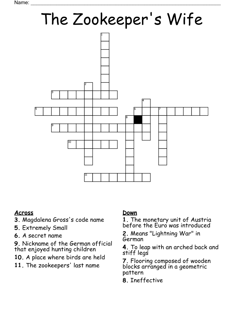 BROTHERS GRIMM Crossword WordMint BROTHERS GRIMM Crossword WordMint