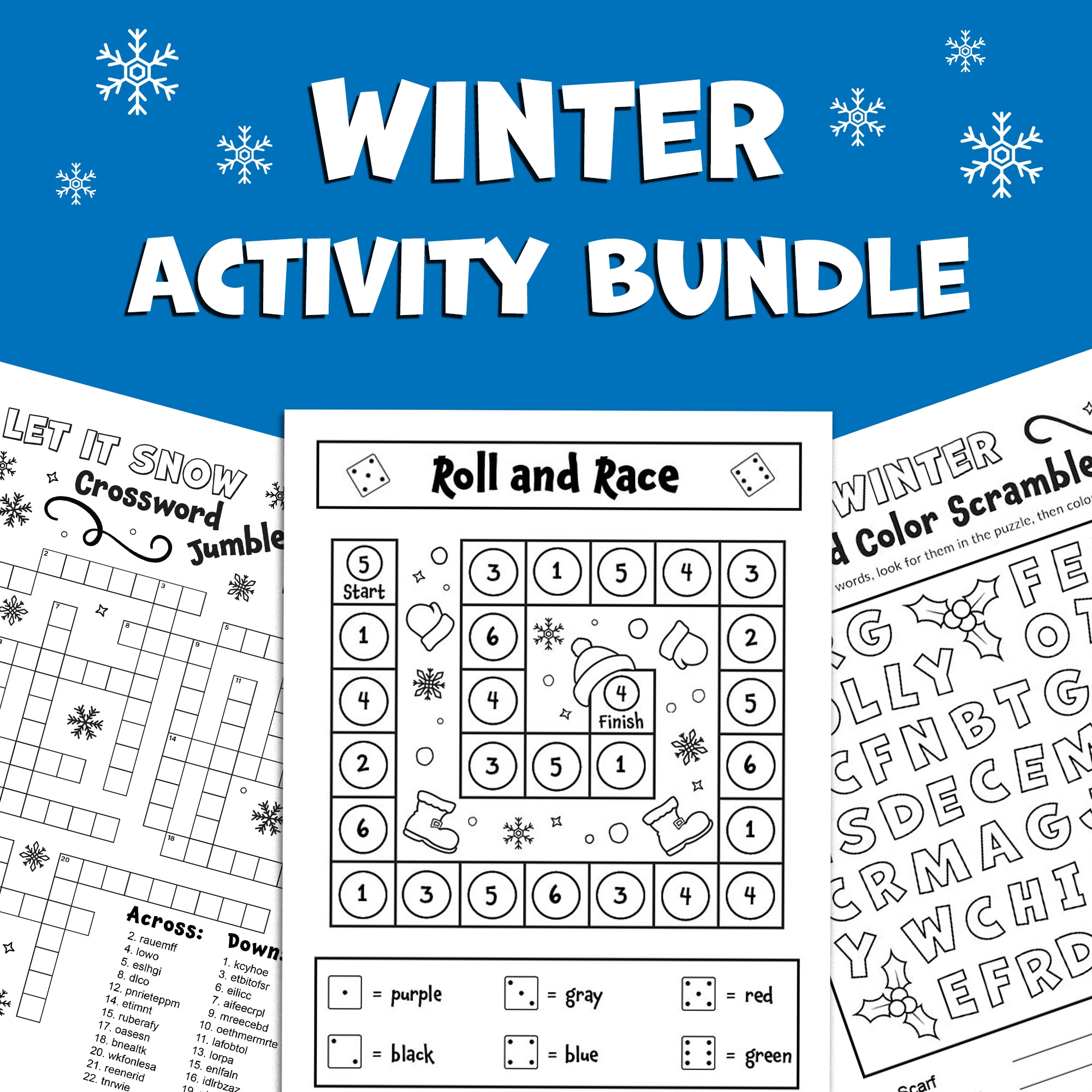 BUNDLE Winter Word Games Word Search Word Scramble Crossword Puzzle Coloring Activity Made By Teachers BUNDLE Winter Word Games Word Search Word Scramble Crossword Puzzle Coloring Activity Made By Teachers