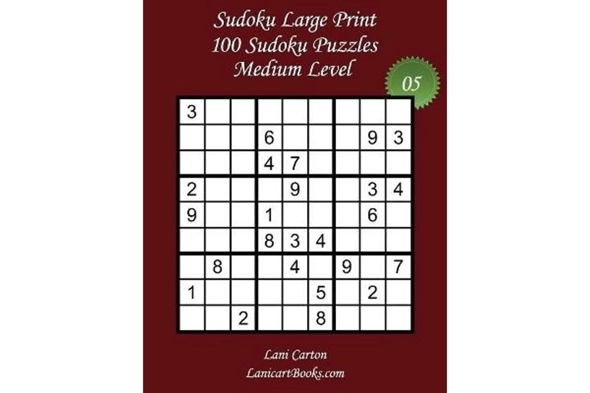 Buy Sudoku Large Print Medium Level N 5 Mighty Ape Australia Buy Sudoku Large Print Medium Level N 5 Mighty Ape Australia