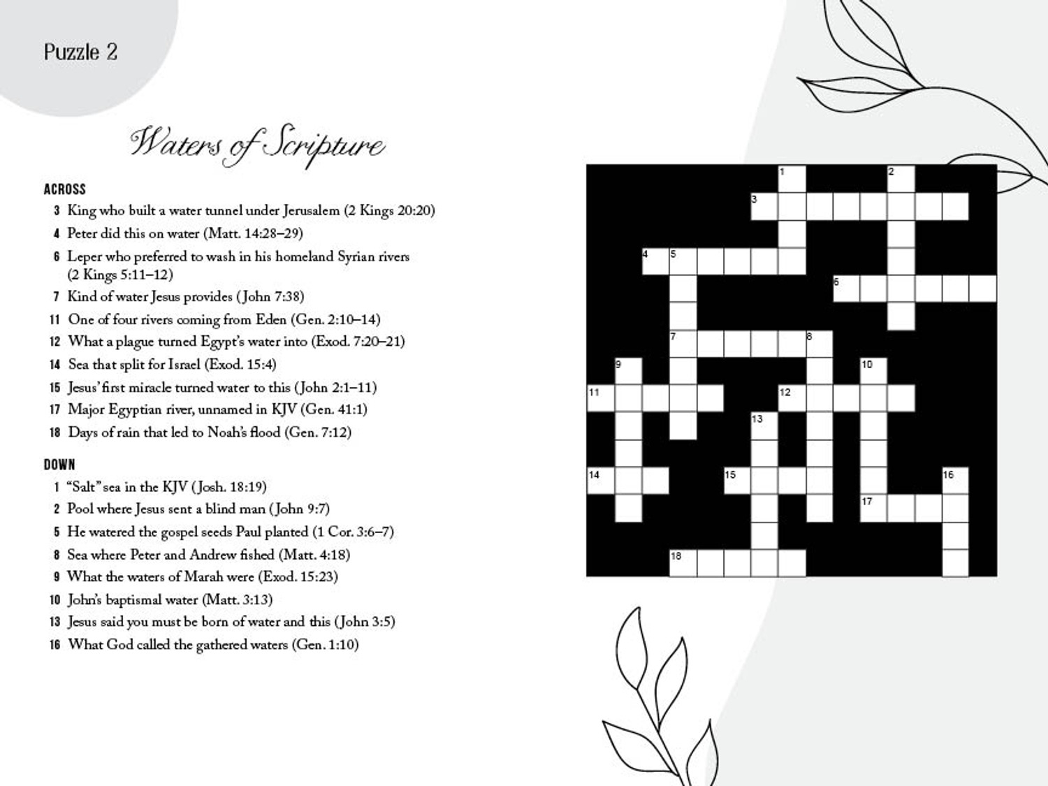 Calming Bible Crosswords Calming Bible Crosswords