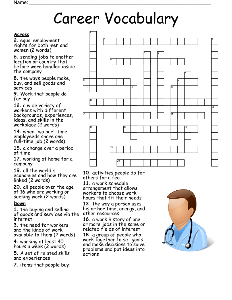 Career Psychology Crossword WordMint Career Psychology Crossword WordMint