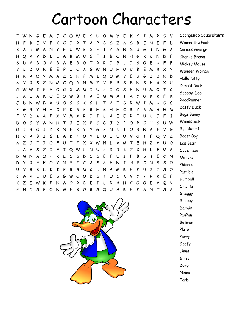 Cartoons Crosswords Word Searches Bingo Cards WordMint Cartoons Crosswords Word Searches Bingo Cards WordMint