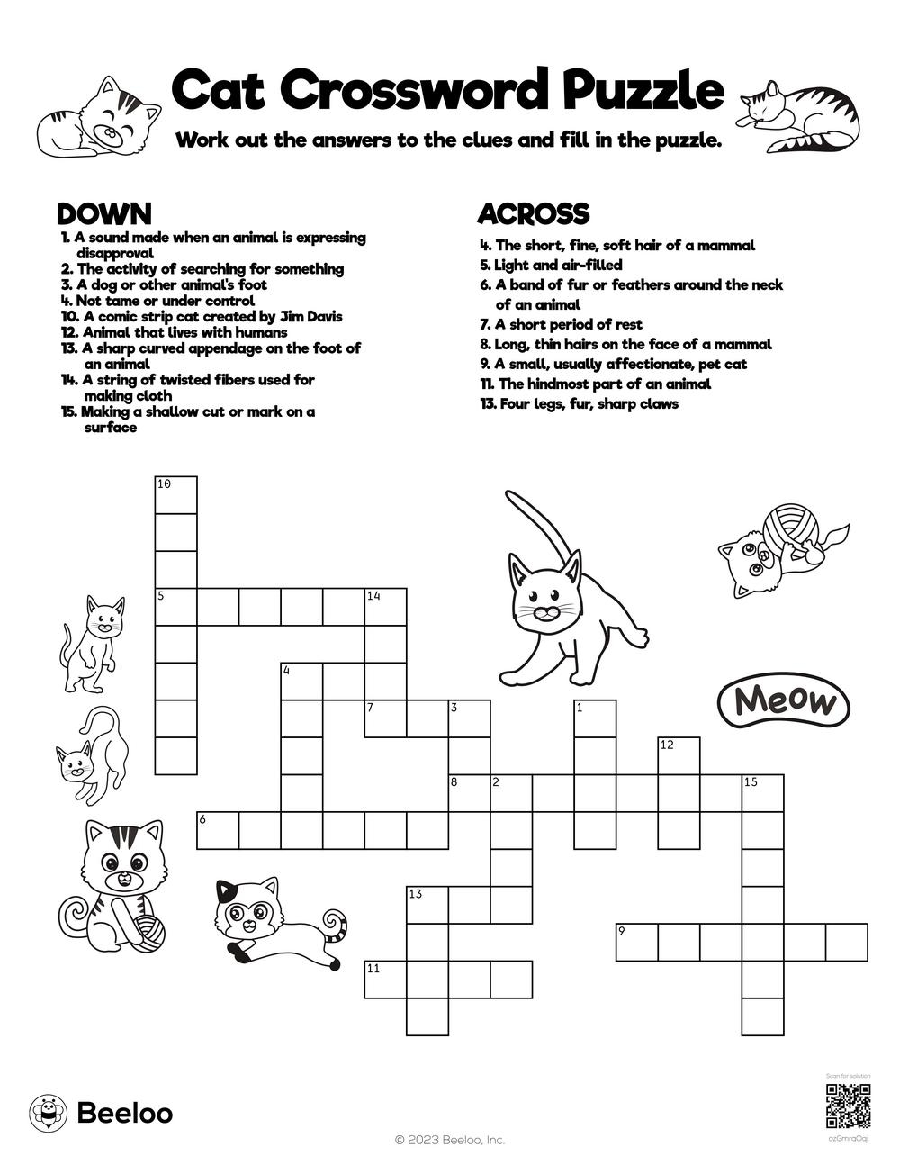 Printable Crossword Puzzles About Dogs Printable Crossword Puzzles About Dogs