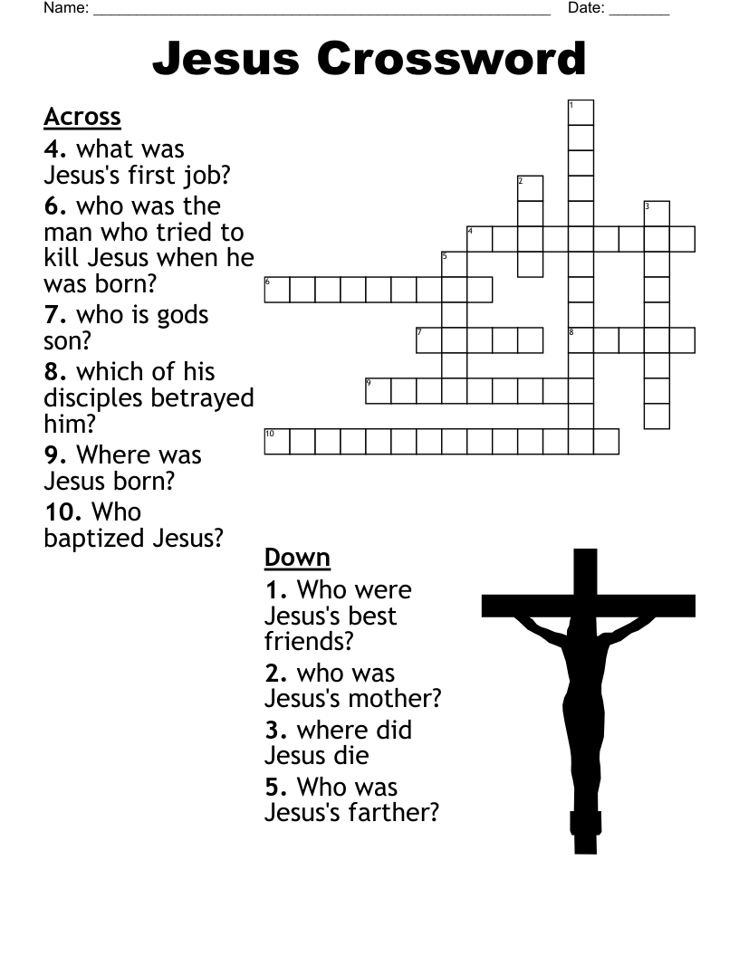 Catholic Crossword WordMint Catholic Crossword WordMint