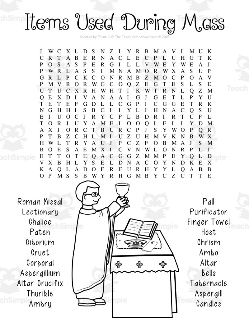 Catholic Free Printable Word Puzzles Catholic Free Printable Word Puzzles