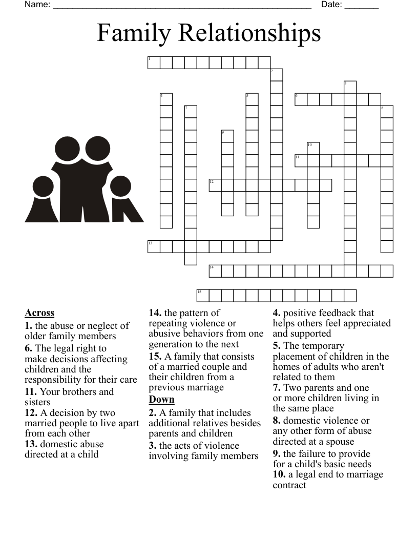 Child Care Crossword WordMint Child Care Crossword WordMint
