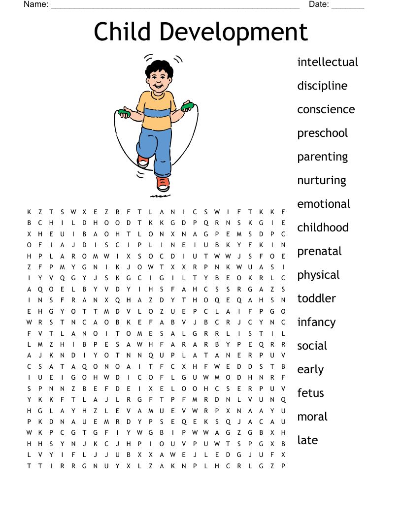 Printable Crossword Puzzles About Childcare Printable Crossword Puzzles About Childcare