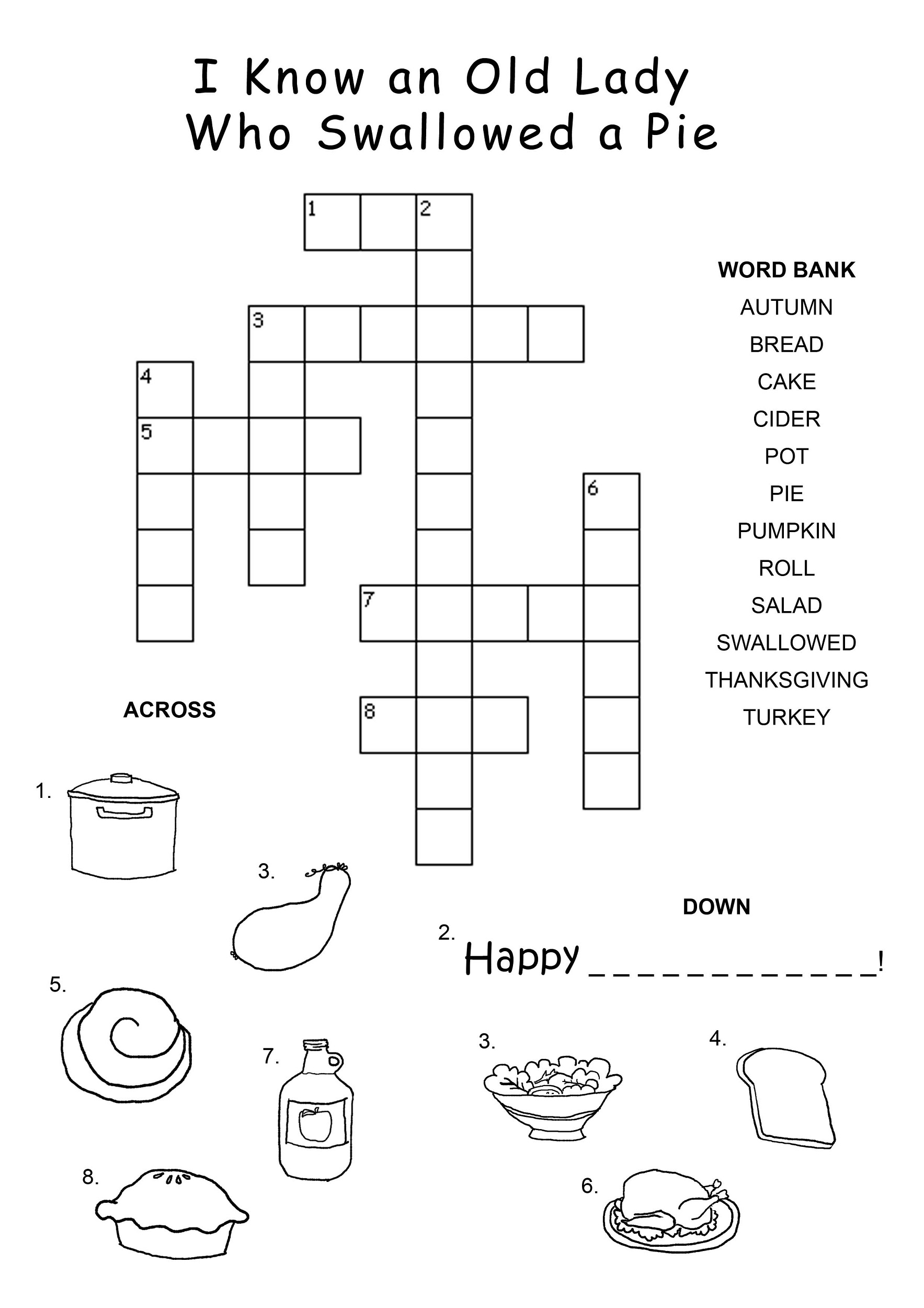 Children s Crossword Puzzles Activity Shelter
