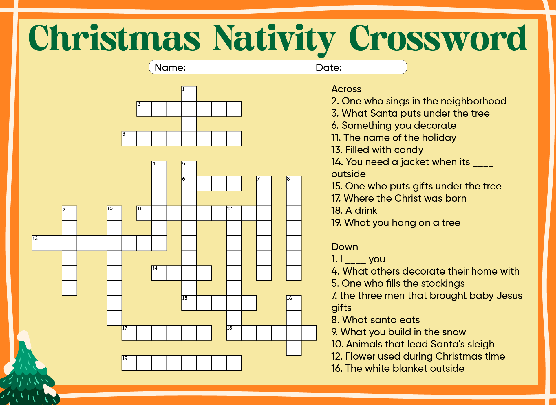 Christian Christmas Activities 11 Free PDF Printables Printablee Christian Christmas Activities 11 Free PDF Printables Printablee