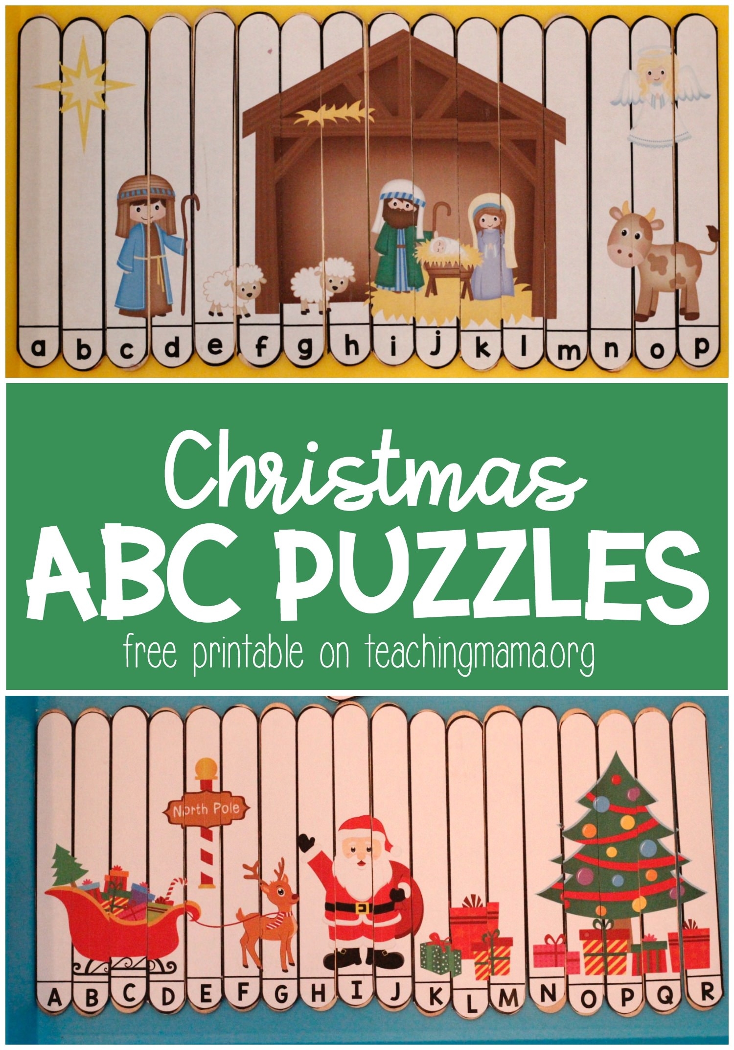 Christmas Alphabet Puzzles Teaching Mama Christmas Alphabet Puzzles Teaching Mama