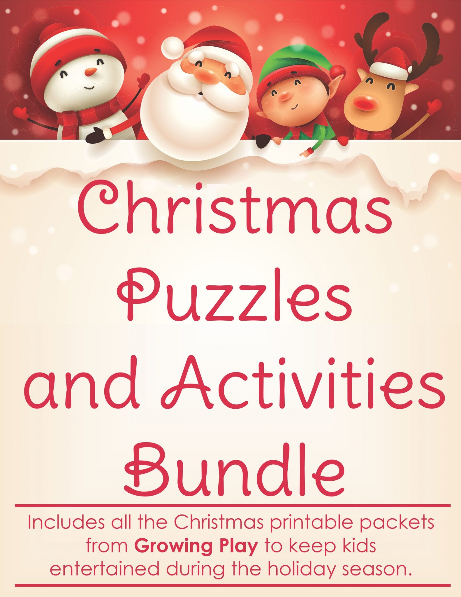 Christmas Bundle Printable Pack Growing Play Christmas Bundle Printable Pack Growing Play