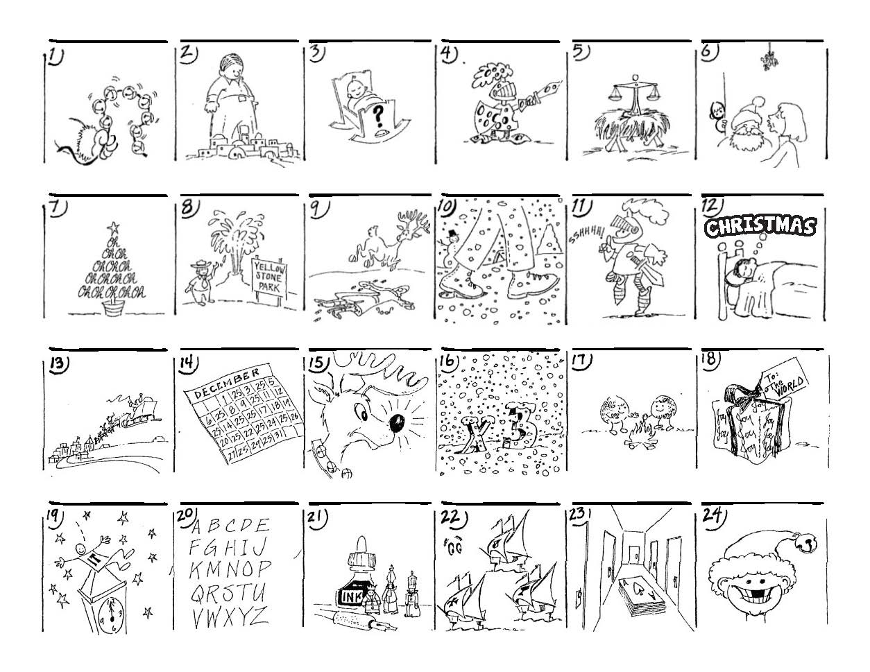 Christmas Carol Puzzles The Button Down Mind Christmas Carol Puzzles The Button Down Mind