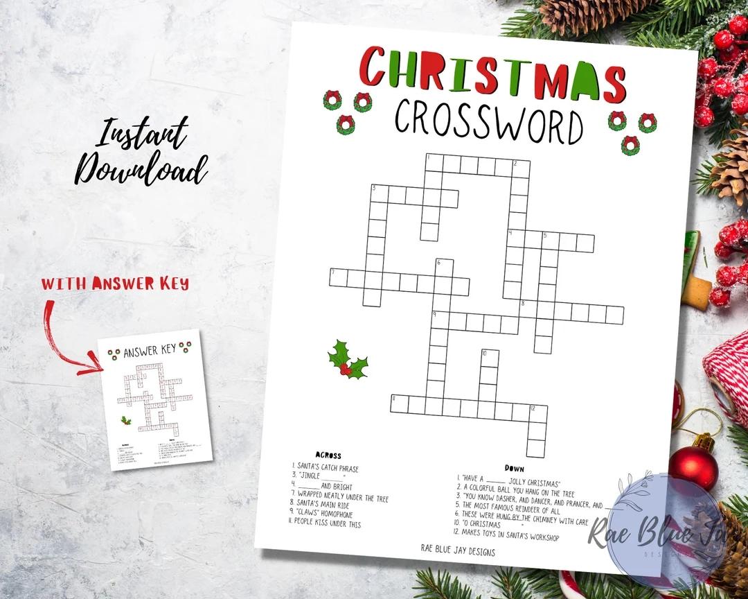 Christmas Crossword Puzzle Printable Instant Download Kids Crossword Puzzle Christmas Game Christmas Activity Kids Christmas Fun Etsy Christmas Crossword Puzzle Printable Instant Download Kids Crossword Puzzle Christmas Game Christmas Activity Kids Christmas Fun Etsy