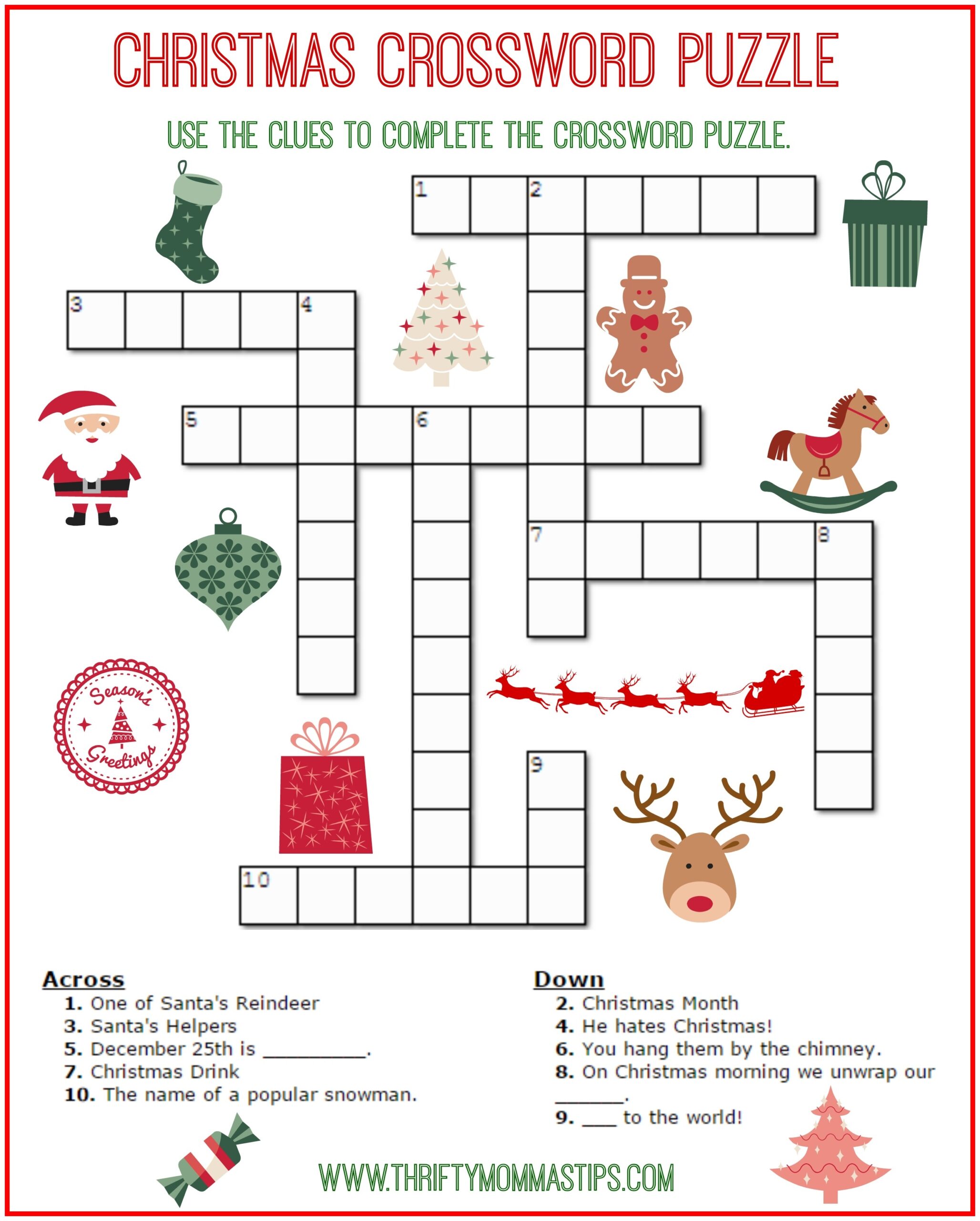Free Printable Crossword Puzzles With Answers Free Printable Crossword Puzzles With Answers