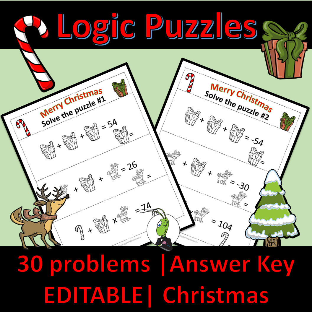 Free Printable Christmas Logic Puzzles Printable Free Printable Christmas Logic Puzzles Printable
