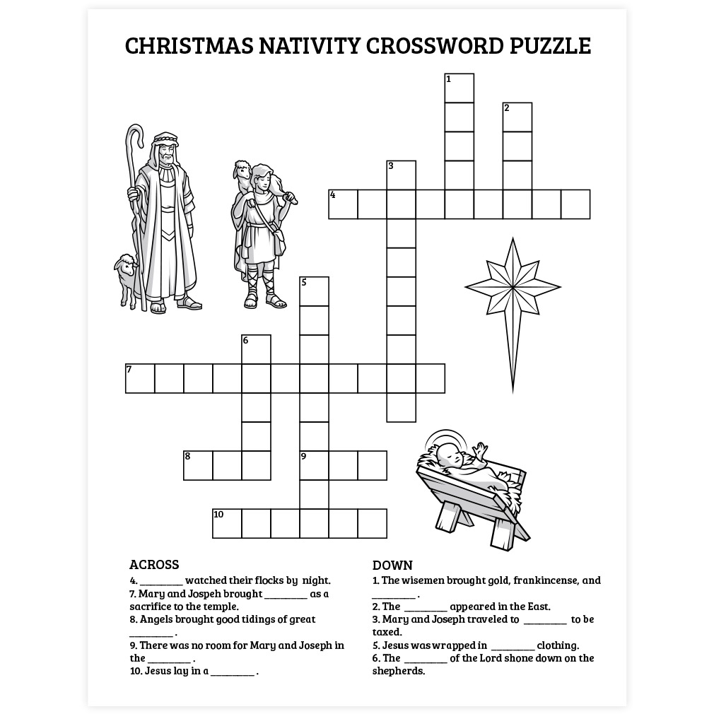 Printable Christian Crossword Puzzles Printable Christian Crossword Puzzles