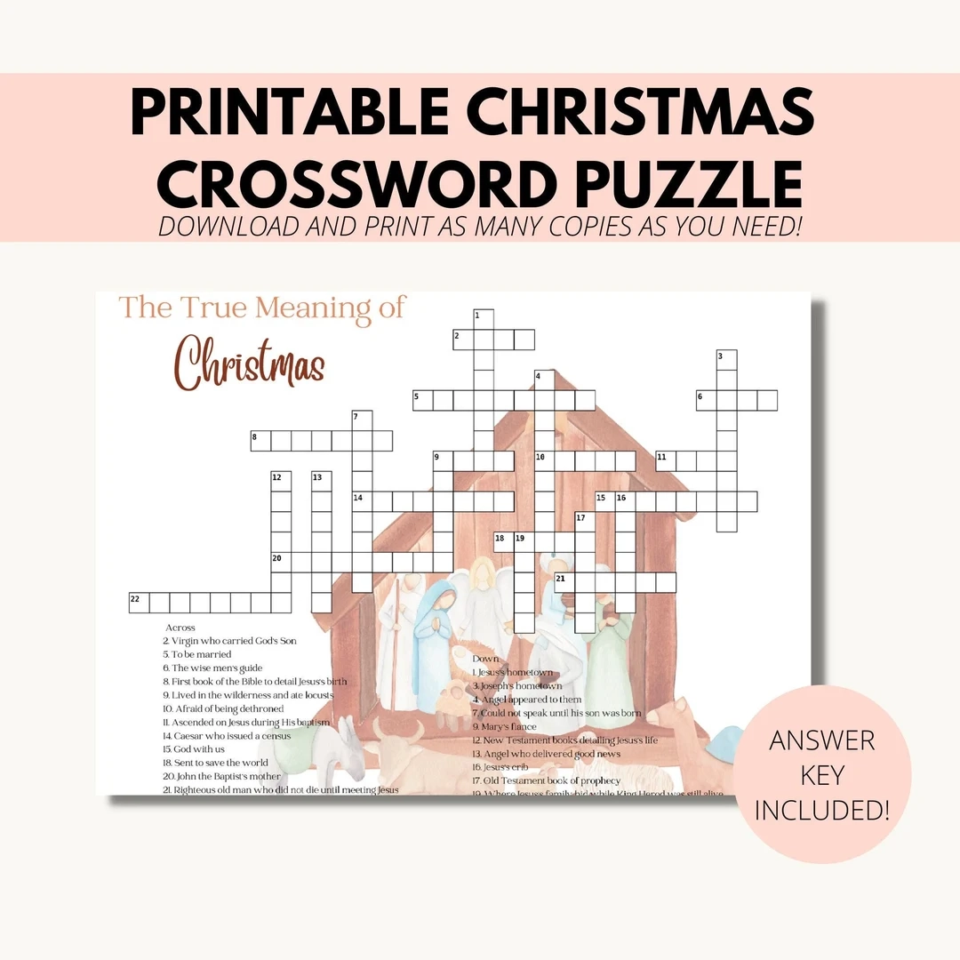 Free Printable Christmas Crossword Puzzles For Adults With Answers Free Printable Christmas Crossword Puzzles For Adults With Answers