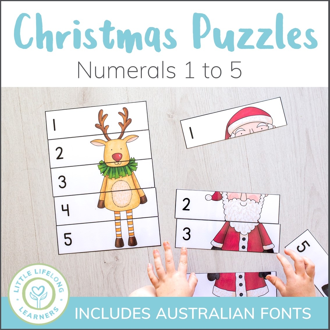 Christmas Number Puzzle Printables Little Lifelong Learners Christmas Number Puzzle Printables Little Lifelong Learners