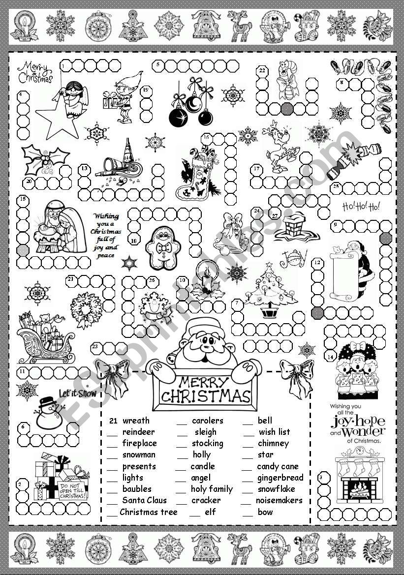 Christmas Puzzle ESL Worksheet By Silvanija Worksheets Library Christmas Puzzle ESL Worksheet By Silvanija Worksheets Library