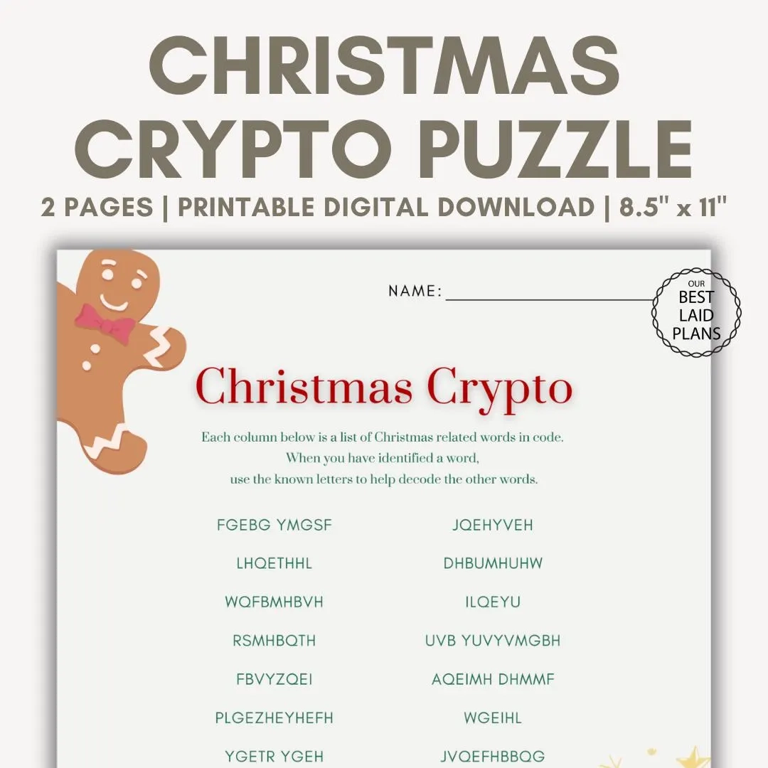 Christmas Puzzle Printable PDF Christmas Cryptograms Christmas Games For Families Holiday Games Family Christmas Printables Adults Etsy Christmas Puzzle Printable PDF Christmas Cryptograms Christmas Games For Families Holiday Games Family Christmas Printables Adults Etsy