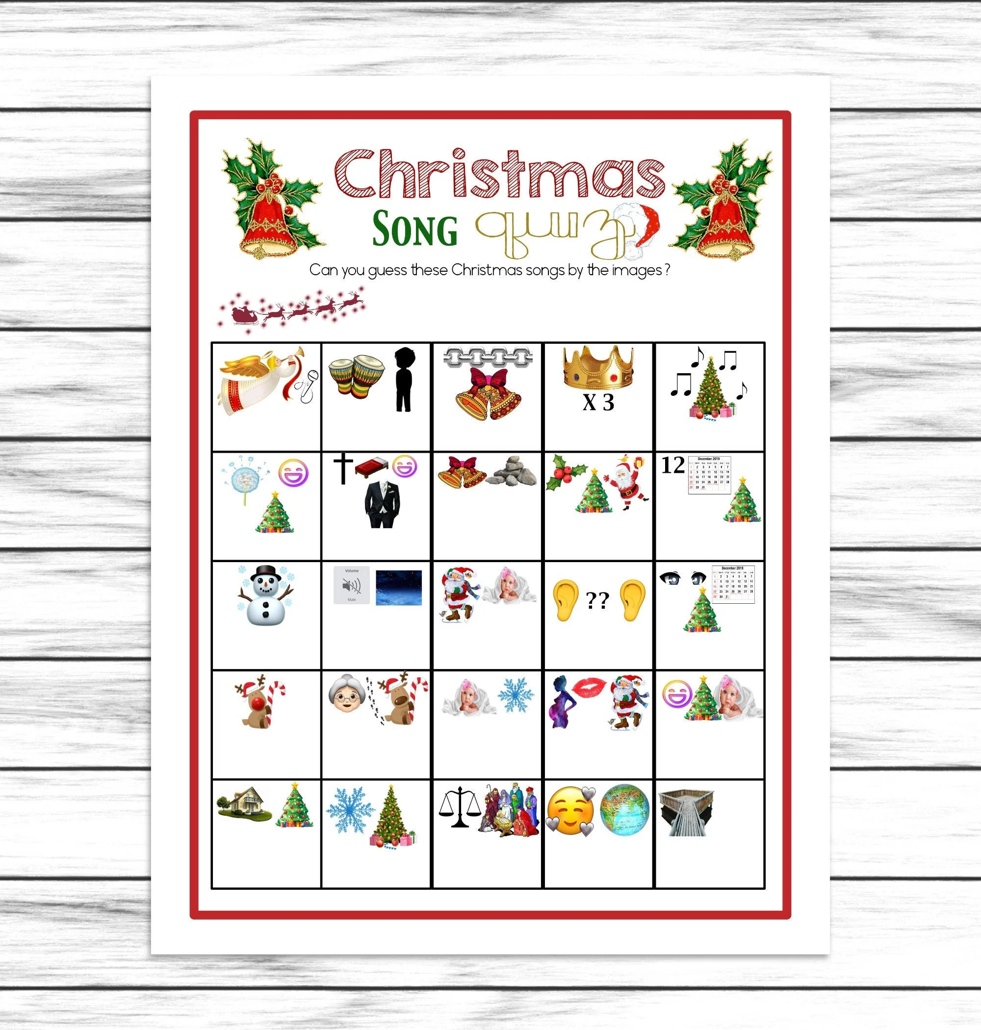 Christmas Rebus Puzzles Etsy Christmas Rebus Puzzles Etsy