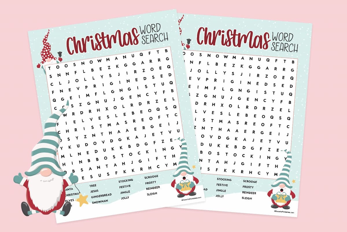 Christmas Word Search FREE Printable For Kids Favorite Printables Christmas Word Search FREE Printable For Kids Favorite Printables