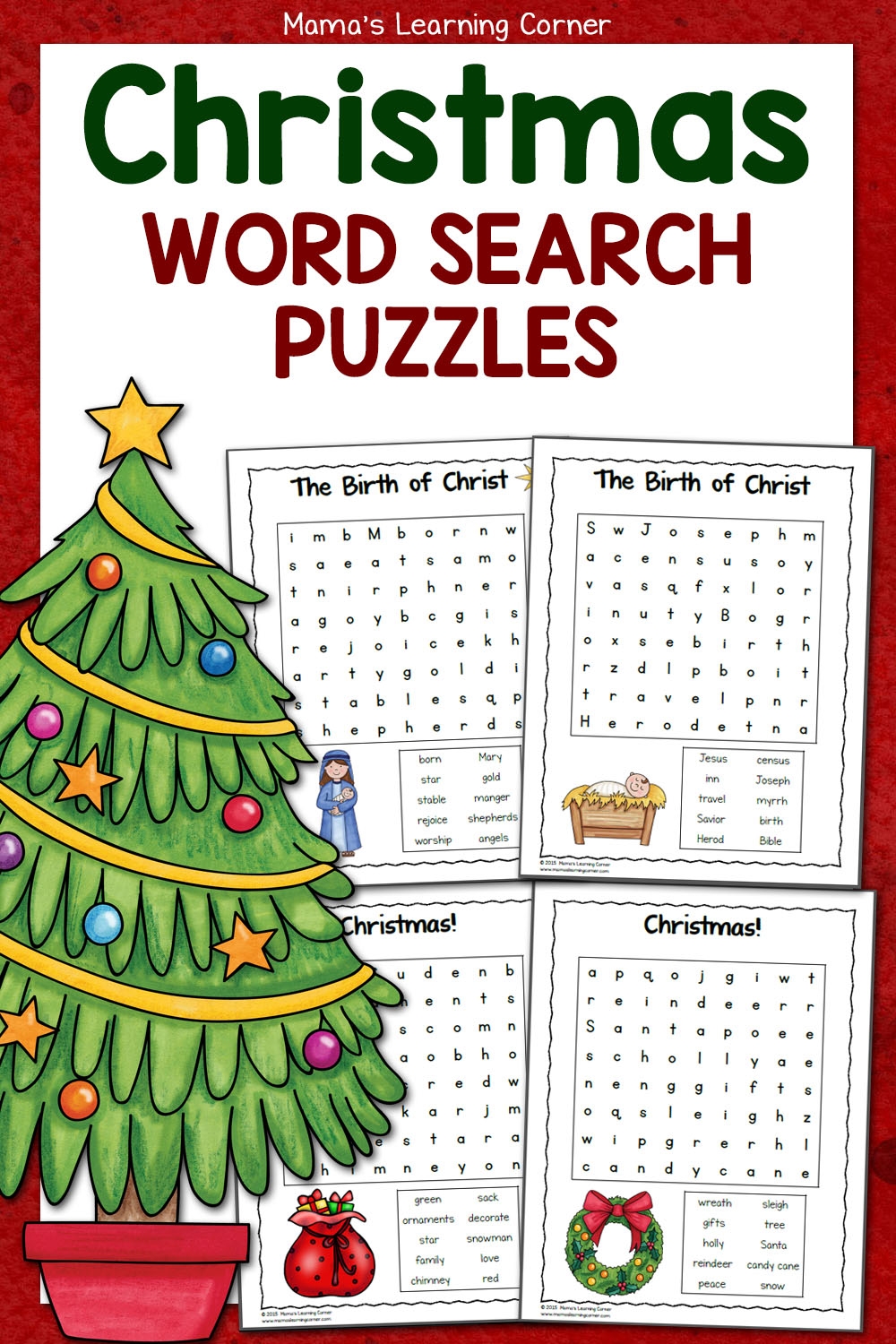 Printable Christmas Word Puzzles Printable Christmas Word Puzzles