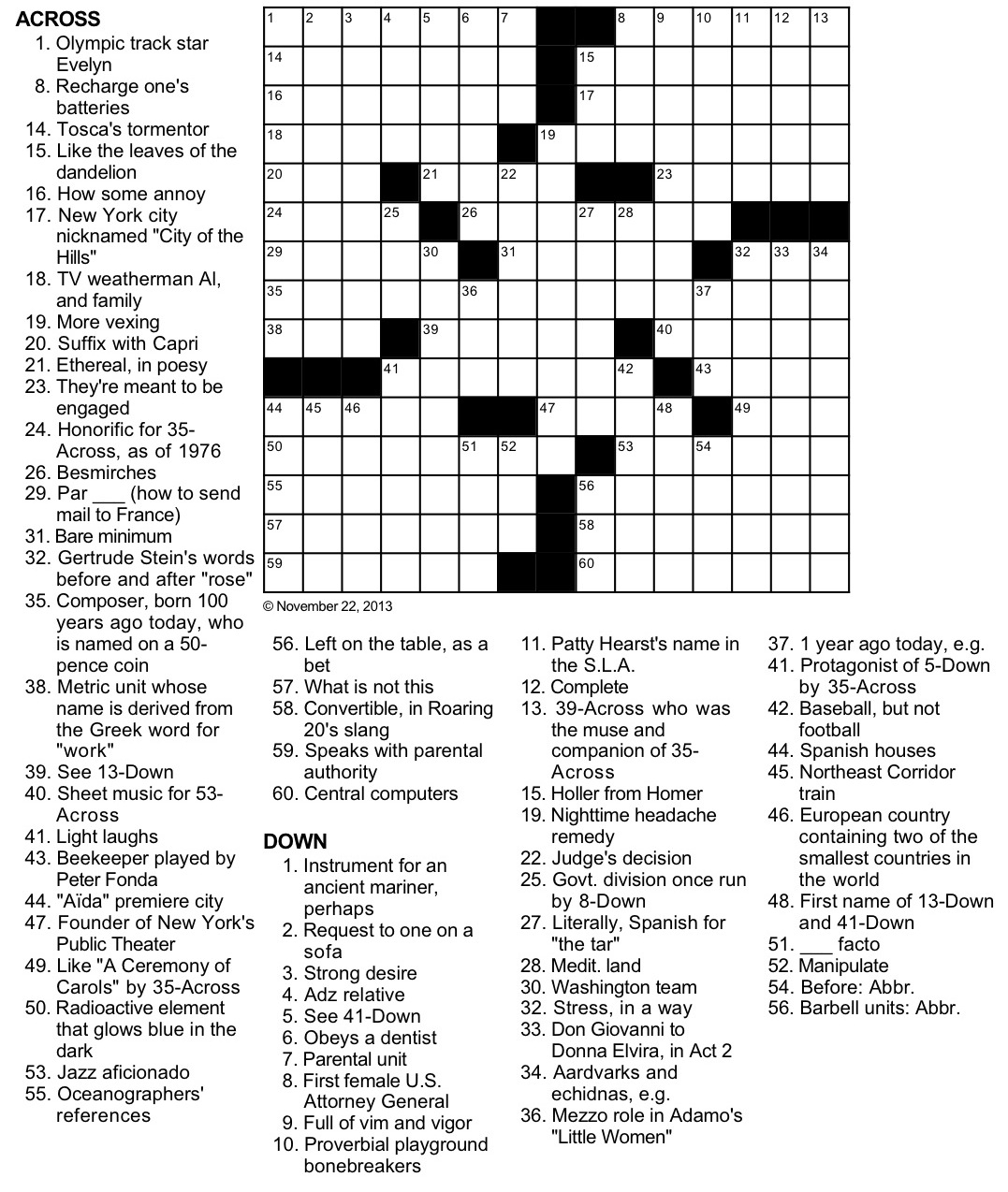 Coin Of The Musical Realm Crossword Puzzle Coin Of The Musical Realm Crossword Puzzle