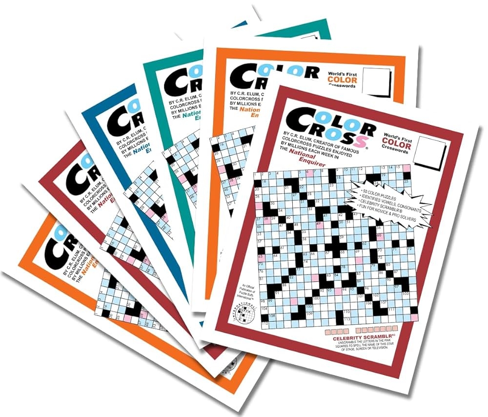 ColorCross Crosswords By Puzzle Buffs 6 For 36 Scrambl Gram Inc 9798988638117 Amazon Books ColorCross Crosswords By Puzzle Buffs 6 For 36 Scrambl Gram Inc 9798988638117 Amazon Books