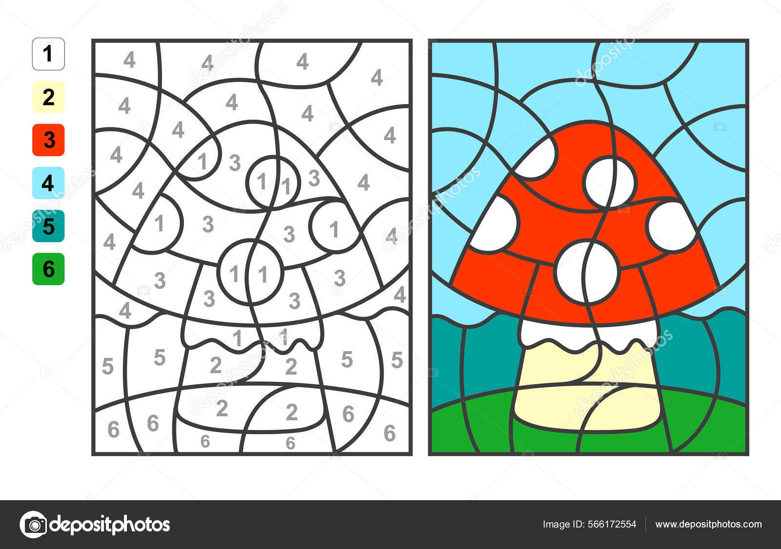 Color By Number Puzzles Printable