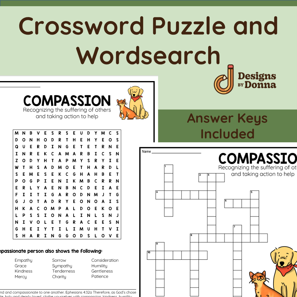Compassion Christian Character Trait Packet Made By Teachers Compassion Christian Character Trait Packet Made By Teachers