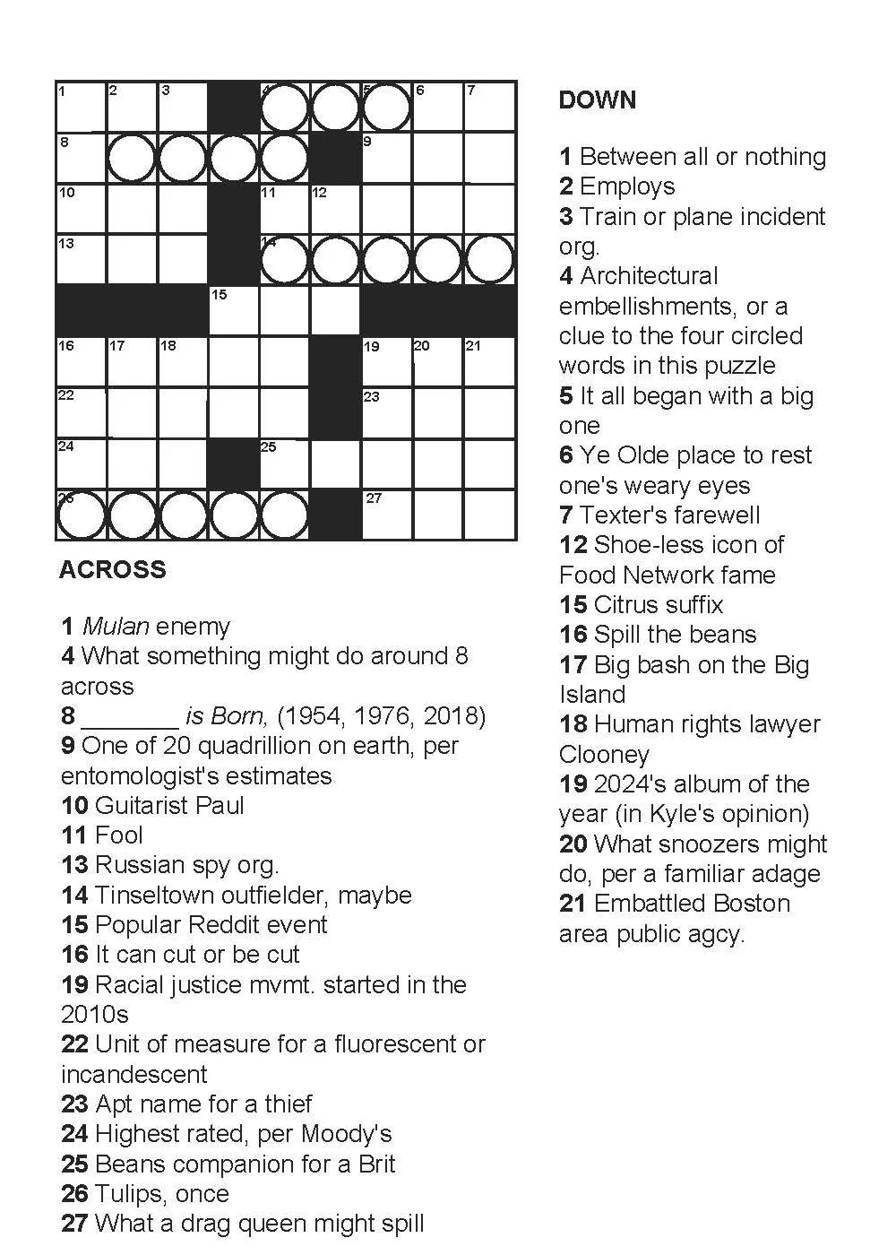 Constructed My First Ever Puzzle R crossword Constructed My First Ever Puzzle R crossword