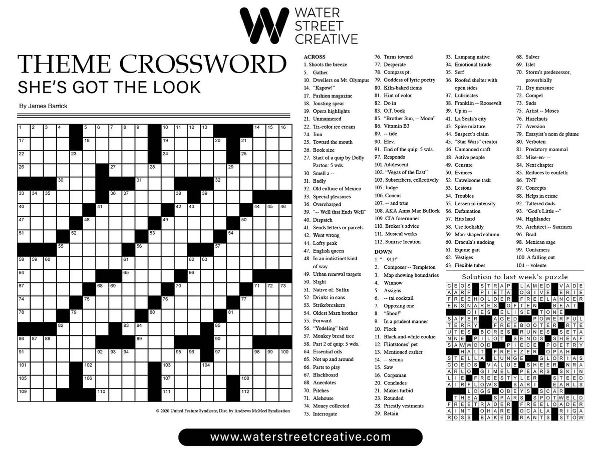 Detroit News Printable Crossword Puzzles Detroit News Printable Crossword Puzzles
