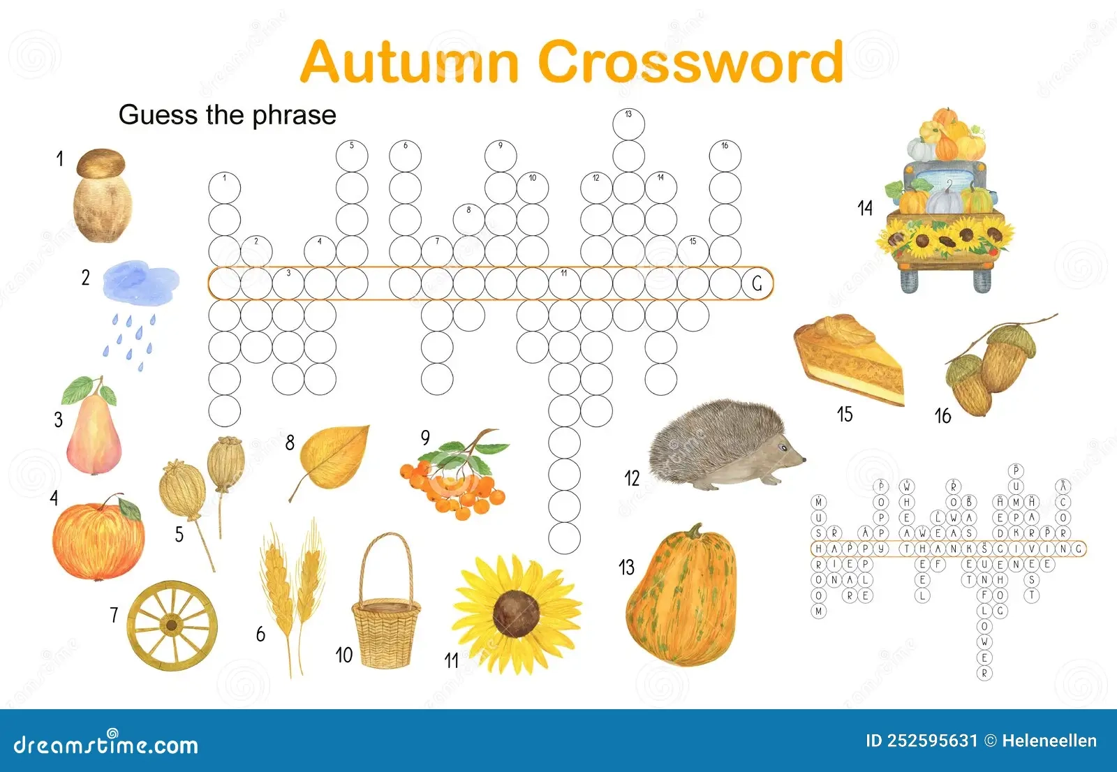 Crossword Fall Stock Illustrations 166 Crossword Fall Stock Illustrations Vectors Clipart Dreamstime