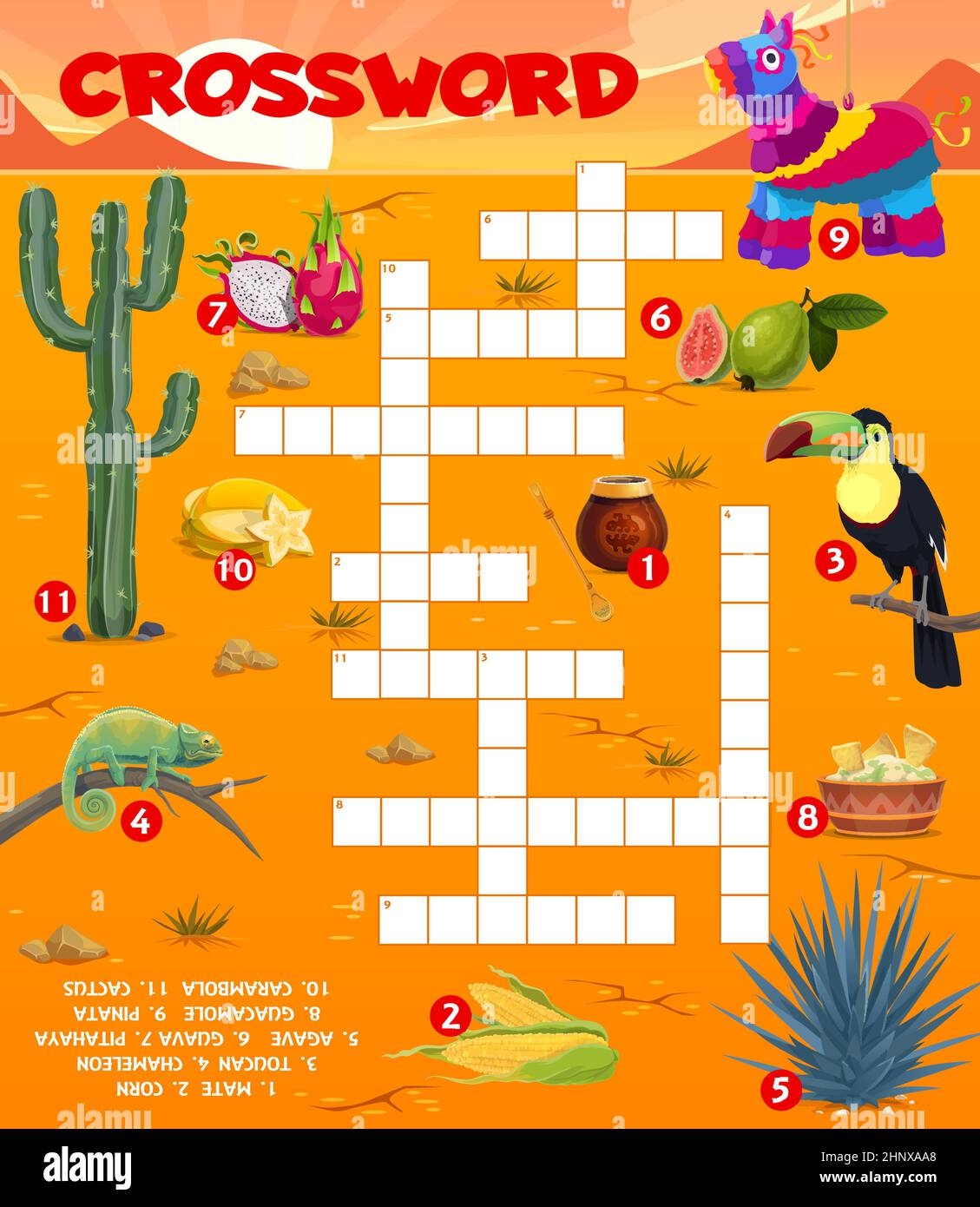 Mexico Crossword Puzzles Printable Mexico Crossword Puzzles Printable