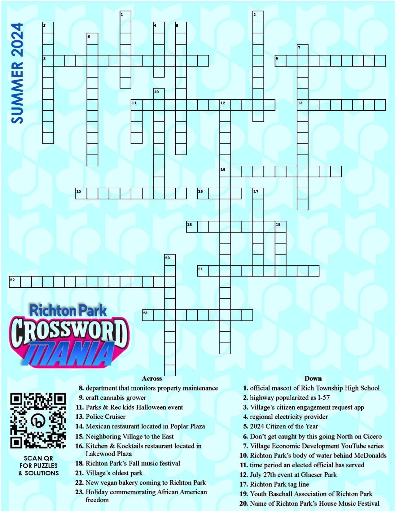 Crossword Mania Puzzles Richton Park IL Official Website