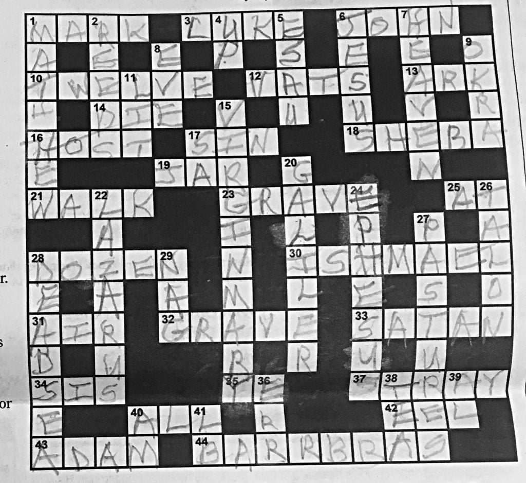 Crossword Puzzle Archives The Christian Chronicle Crossword Puzzle Archives The Christian Chronicle
