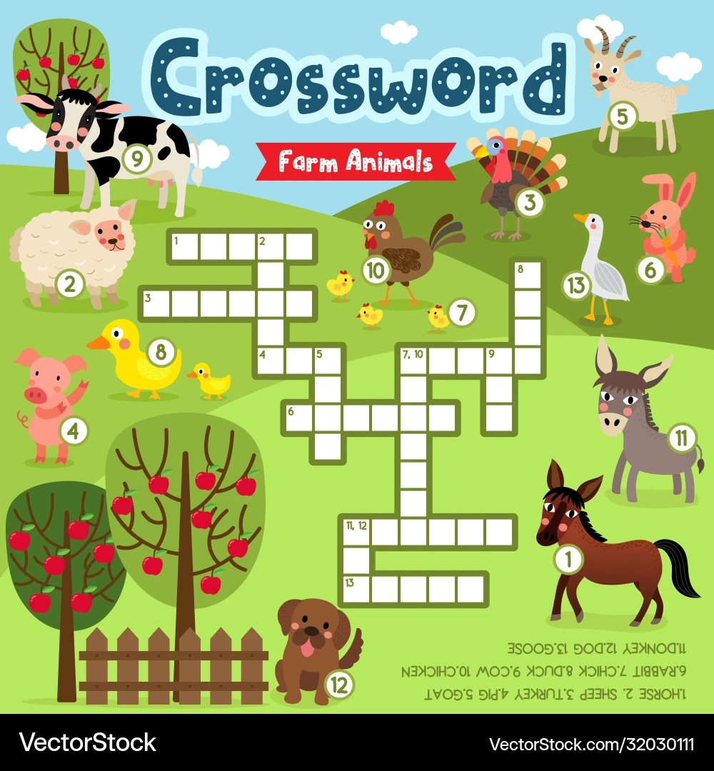 Free Printable Animal Crossword Puzzles Free Printable Animal Crossword Puzzles