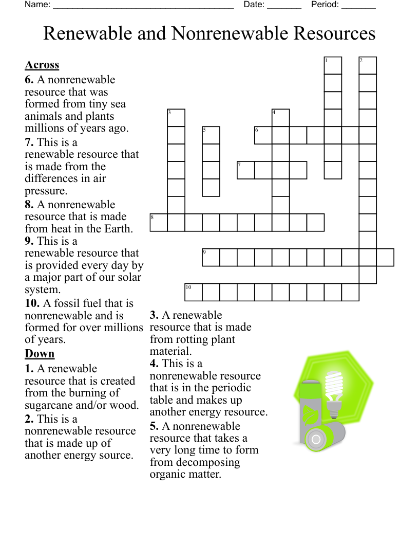 Crossword Puzzle For Grade 7 WordMint