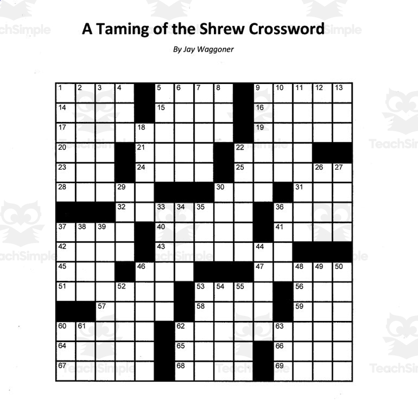 Printable Crossword Puzzles By Subject Printable Crossword Puzzles By Subject