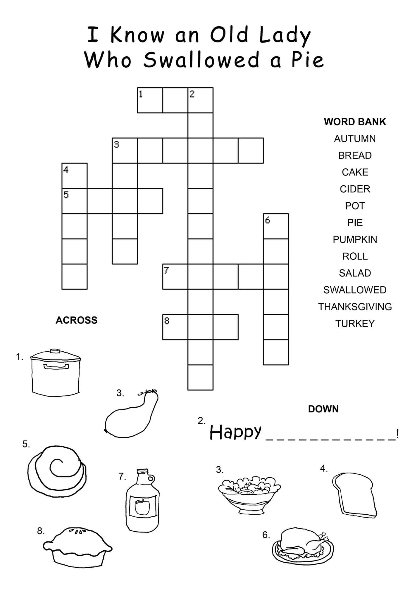 Crossword Puzzles For Kids Printable Coloring Pages FREE Crossword Puzzles For Kids Printable Coloring Pages FREE