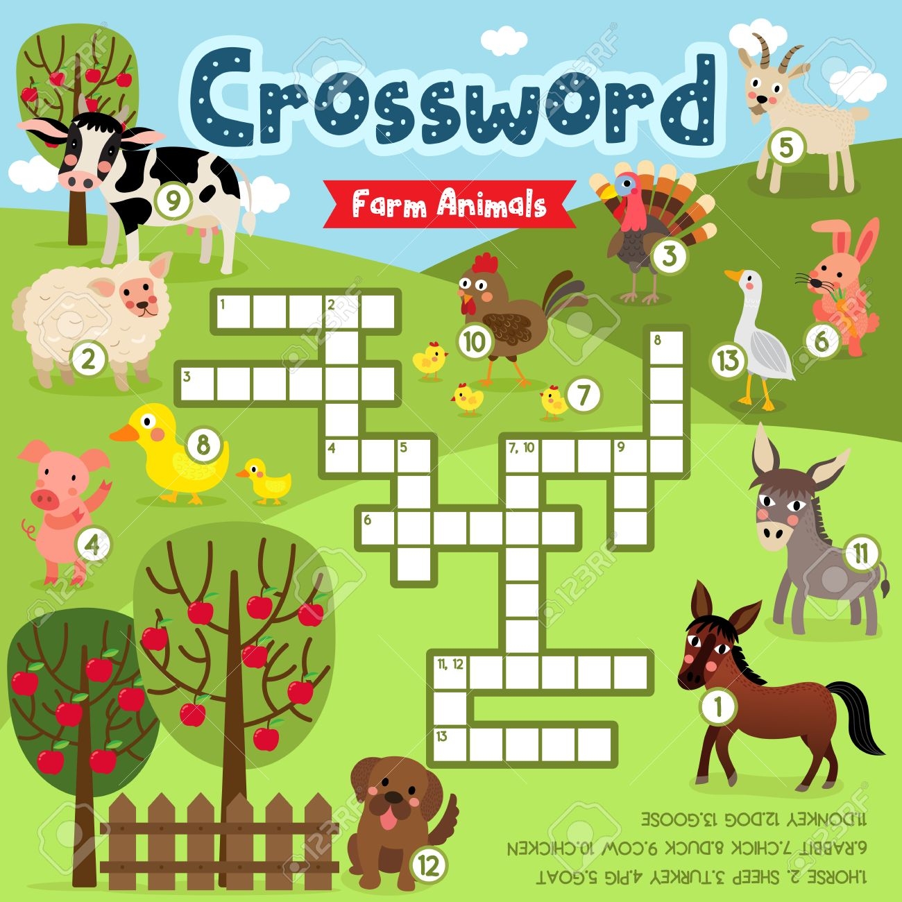 Crosswords Puzzle Game Of Farm Animals For Preschool Kids Activity Worksheet Colorful Printable Version Vector Illustration Royalty Free SVG Cliparts Vectors And Stock Illustration Image 83277904 Crosswords Puzzle Game Of Farm Animals For Preschool Kids Activity Worksheet Colorful Printable Version Vector Illustration Royalty Free SVG Cliparts Vectors And Stock Illustration Image 83277904