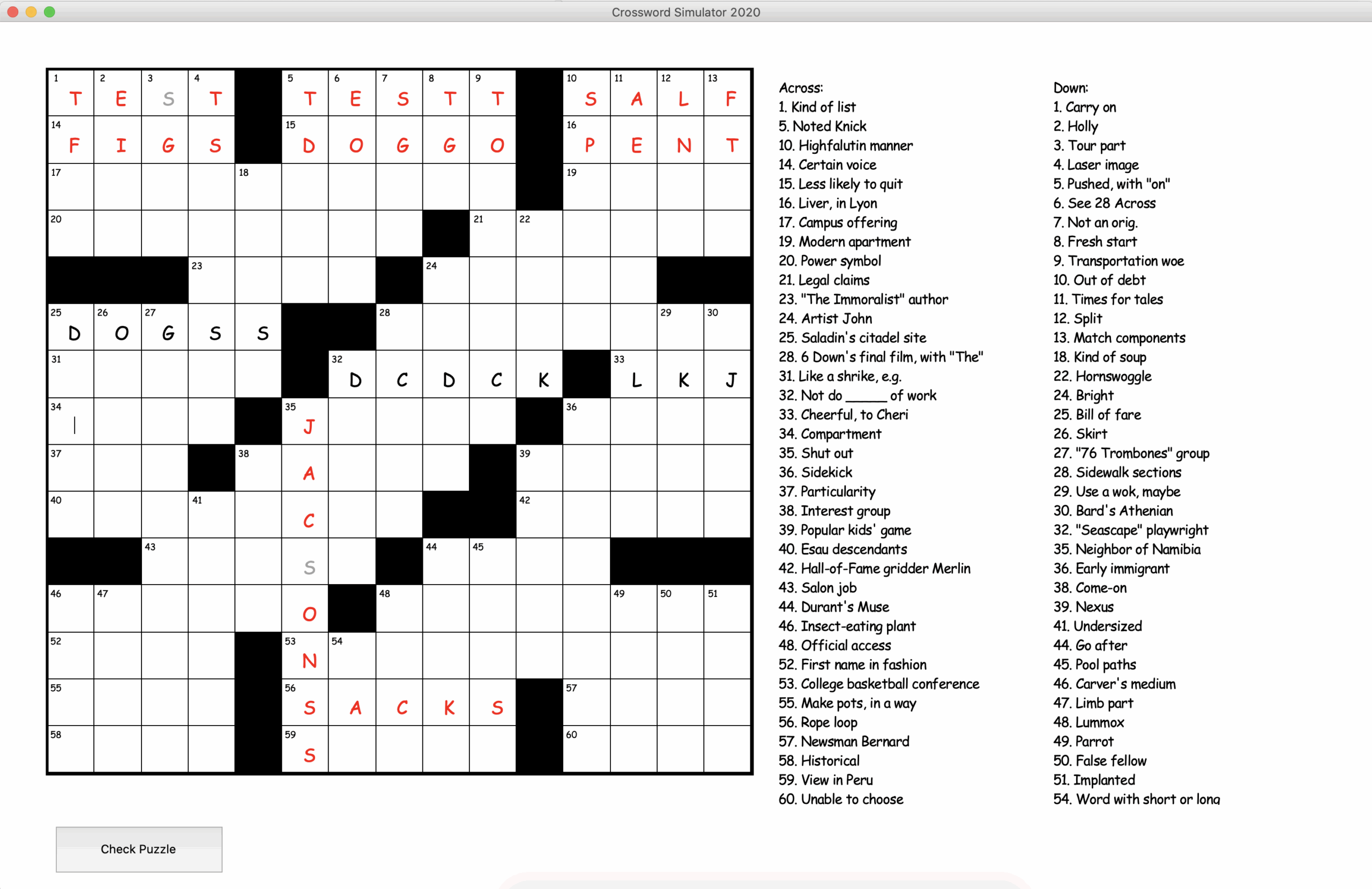 Nyt Crossword Puzzles Printable Nyt Crossword Puzzles Printable