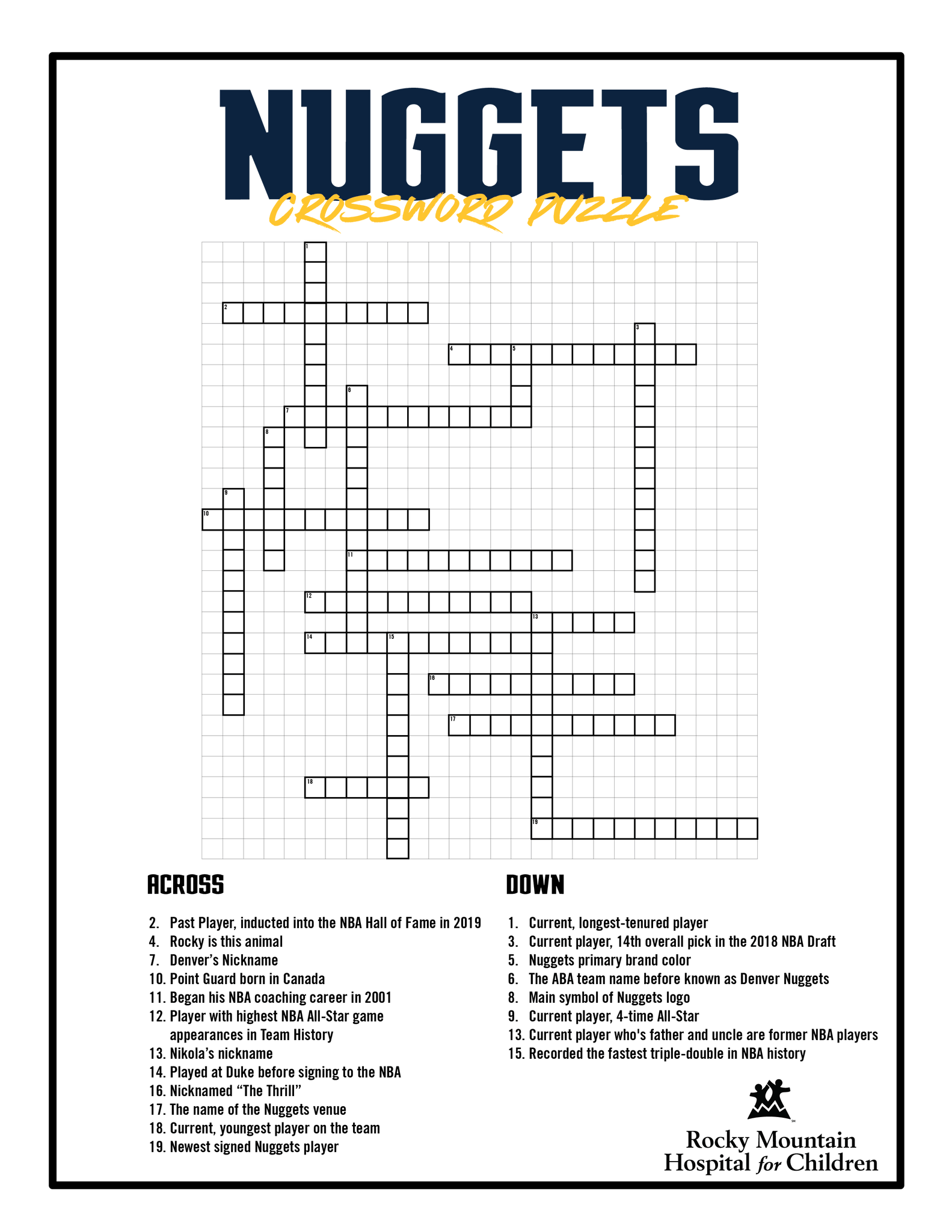 Nba Teams Crossword Puzzles Printable Nba Teams Crossword Puzzles Printable